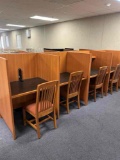 8pcs - Library Study Carrel / Student Library Study Cubicles 36
