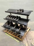 Hampton Dura-Bell Urethane Rubber Hex Dumbbells Sets 2.5lbs - 80lbs