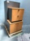 2pcs - Omni Pacific Mini Wooden Office Filing / Storage Cabinets