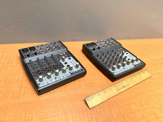 2pcs - Behringer Xenyx 802 Premium 8-Input 2-Bus Mixer with Mic Preamp & EQ's
