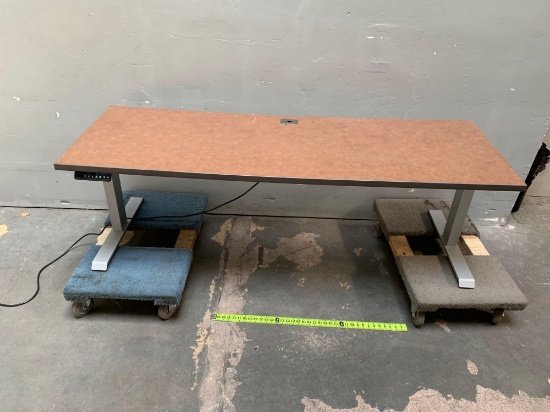 OMNI Pacific Worklogic Adjustable Height Rectangular Desk 24" x 72"