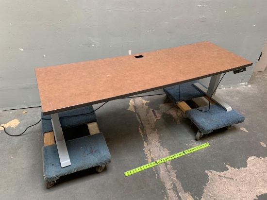 OMNI Pacific Worklogic Adjustable Height Rectangular Desk 24" x 72"