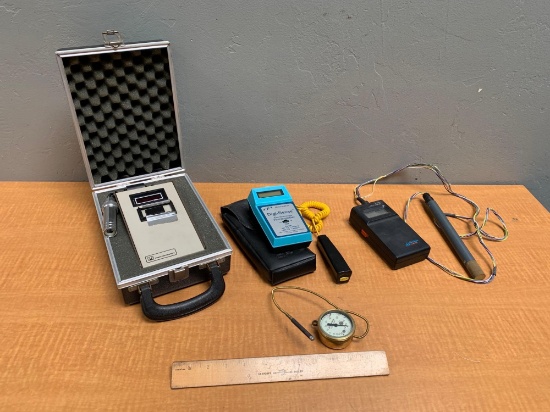 Mixed Meters / PI RPM Meter / Cole Parmer Digital Thermometer / Dickson T/H Meter