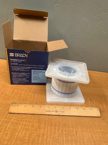 Brady 3PS-125-2-WT-S PermaSleeve Heat Shrink Wire Marking Sleeves