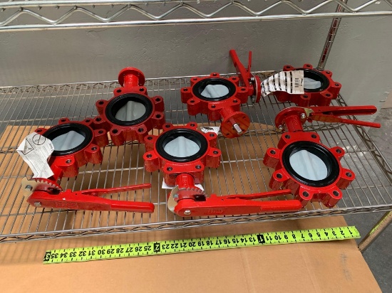 6pcs - Bray Butterfly Valves