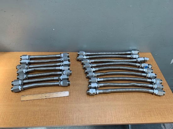 Custom 15" & 21" Long Stainless Steel Vacuum Lines