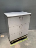 OmniPacific 3 Drawer File Cabinet with Key