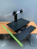 Electric Dual Monitor Sit or Stand Desk Converter