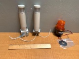 3pcs - Industrial / Warehouse Warning Lights / Federal Signal LP3M / PATLITE LU5-02FB
