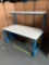 Landsberg / Amcor Industrial Lab Metal Workbench / Work Station with 1 Shelve 60