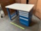 Rousseau Industrial Metal Workbench Tool Box with 4 Drawers 48