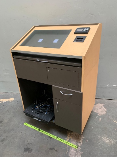 Omni Pacific Wooden Audio Visual Presentation Media Lectern
