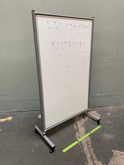 Rolling Double Side WhiteBoard 43" x 24" x 75"