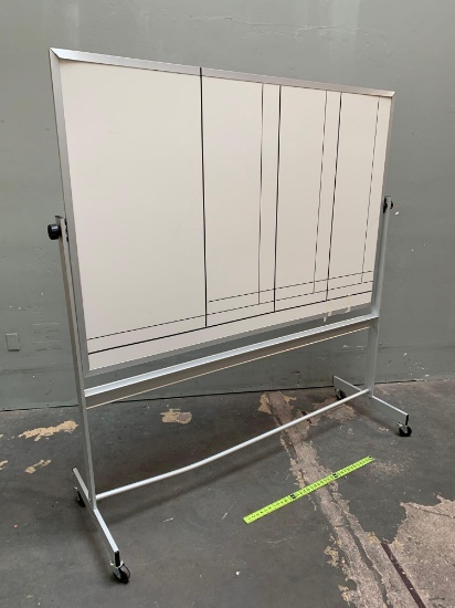 Rolling Double Side WhiteBoard 78" x 24" x 79"