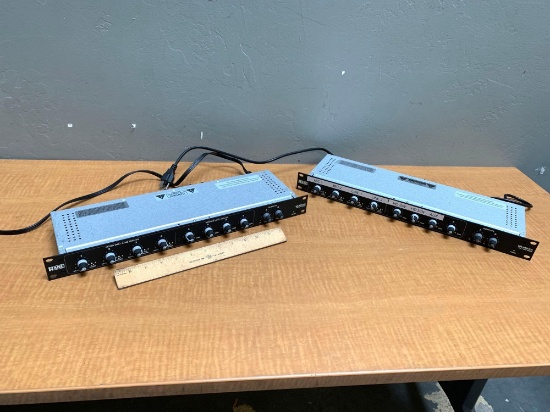 2pcs - Rane MLM82S 8-Channel Microphone & Stereo Line Mixers / 4-Mono 4-Stereo