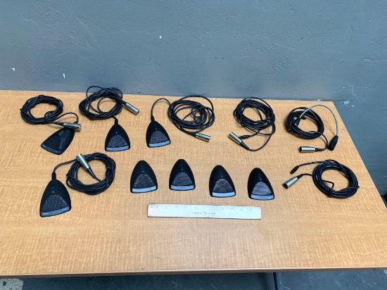8pcs - Shure MX393/0 Microflex Omnidirectional Boundary Microphone