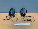 2pcs - Microsoft LifeChat LX-3000 USB Wired Headsets