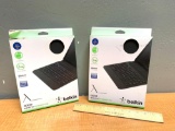 2pcs - NEW - Belkin Qode Slim Style Keyboard Case for Samsung Galaxy Tab 4 10.1