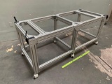 Rolling / Mobile T-Slot Aluminum Frame Table 76