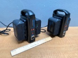 2pcs - Draco Broadcast / Dracast Dual Charger with two 90Wh V-mount Batteries