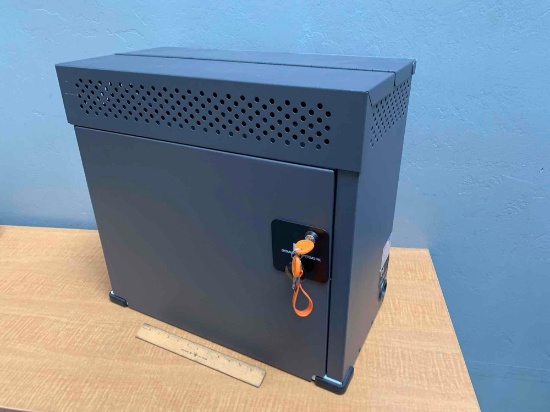 Datamation Systems DS-CB-WM-15 Chromebook / iPads Wallmount Safe / Charging Case for 15 Devices