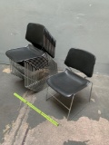 13pcs - Ki Matrix Stackable Plastic Chairs Black Color