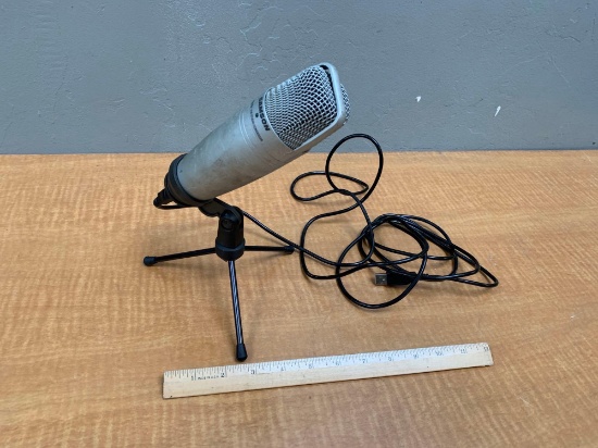 Samson C01U USB Studio Condenser with Mini Tripod Podcast Microphone