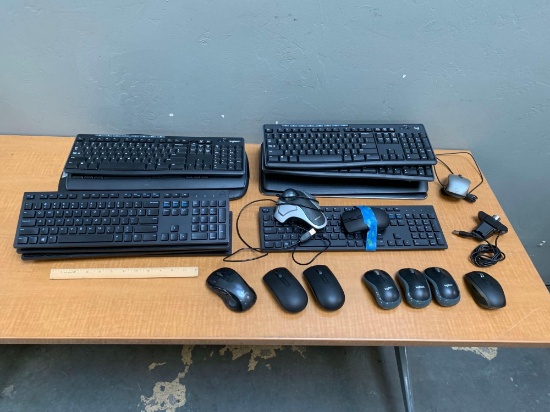 Wireless Logitech & Dell Keyboards & Mice
