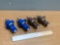 4pcs - PowerLock 400A / 1000V ITT Cannon / Veam Push Connectors / Blue / Brown