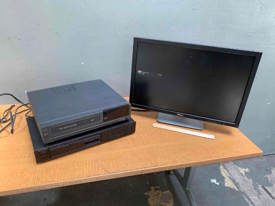 3pcs - Home Electronics / Hifi VHS / Kenwood AM/FM Stereo Tuner / Dell 24" LCD Monitor