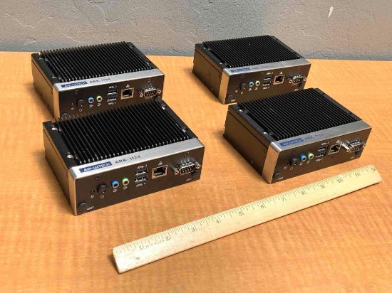 4pcs - Advantech ARK-1124 mini Computers Intel Celeron N3350 1.10GHz 4GB / 8GB RAM NO HD NO OS