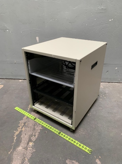 Rolling Multimedia AV Rack 21" x 24" x 27.5"