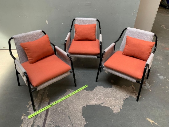 3pcs - Industry West Fletcher Lounge Chairs