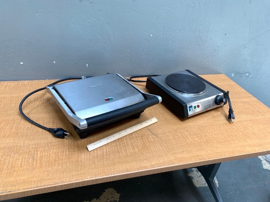 Waring Hot Plate & Breville Panini Press