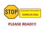 Terms of Sale - Please READ - DO NOT BID