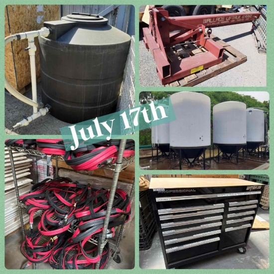 July 17th Industrial Equip Water Tanks Electronics