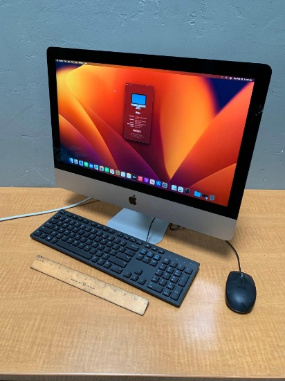 Apple iMac18,1 A1418 AIO Intel i5-7360U 2.3GHz 8GB DDR4 251GB SSD Intel Iris Wifi Bt Ventura - 2017