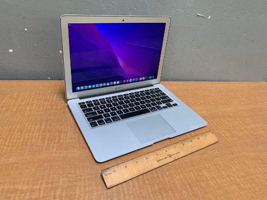 Apple MacbookAir7,2 Laptop Intel i5-5350U 1.8GHz 8GB DDR3 251GB SSD Intel Wifi Bt Monterey - 2017