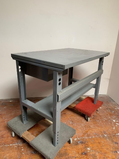 Uline Industrial STEEL TOP Workbench / Packing Table with 1 Drawer 60" x 30" x 37"
