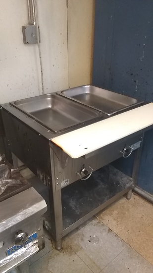 Duke stainless steel double bin warming table 115v