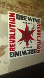Revolution Brewing advertising sign