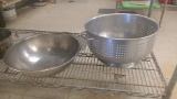Aluminum and stainless steel strainers