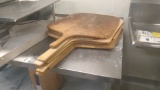 Wooden pizza paddles for oven