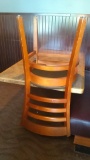 Wooden dining room chairs