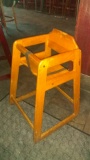 Winco brown wooden high chair
