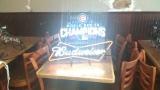 Chicago Cubs Budweiser championship neon sign