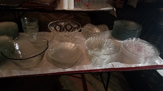 Miscellaneous Glass Platters bowls