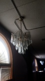 Crystal Chandelier with gold coated frame