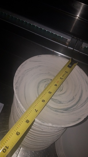 Marble style porcelain plates 7 1/2"