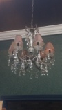 Black colored electric chandelier